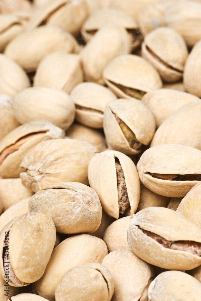 Background of many ripe pistachios Background of many ripe pistachios