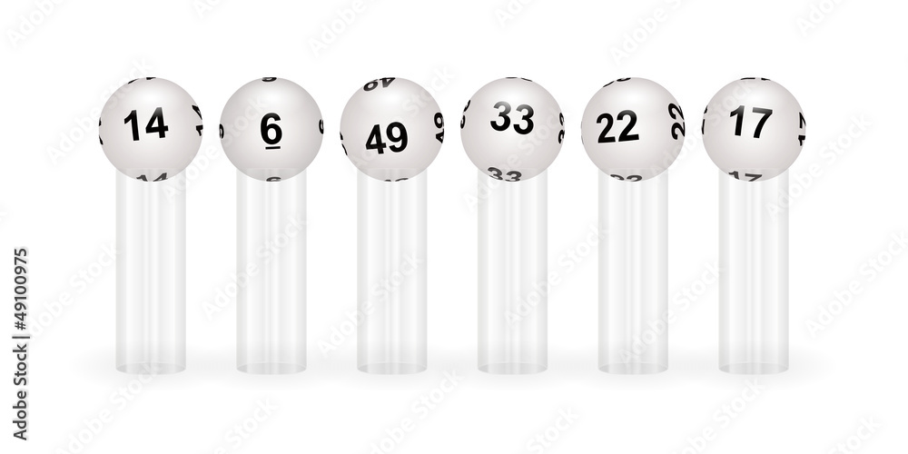 Tirage loto. Boules blanches sur fond blanc Tirage loto. Boules blanches sur fond blanc