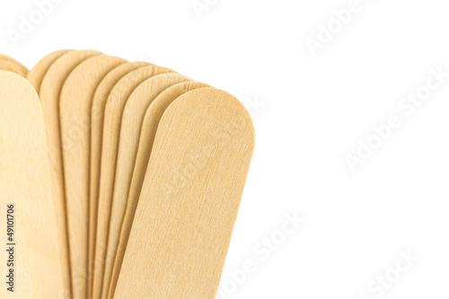 Tongue depressor isolated on white background