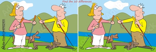 10 differences - hiker