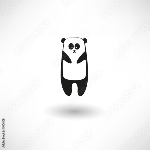 Fototapeta Naklejka Na Ścianę i Meble -  Panda icon