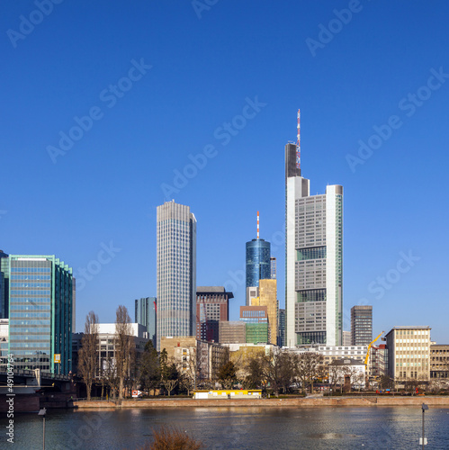View of the skyline of Frankfurt, Germany