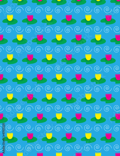 Lotus seamless pattern