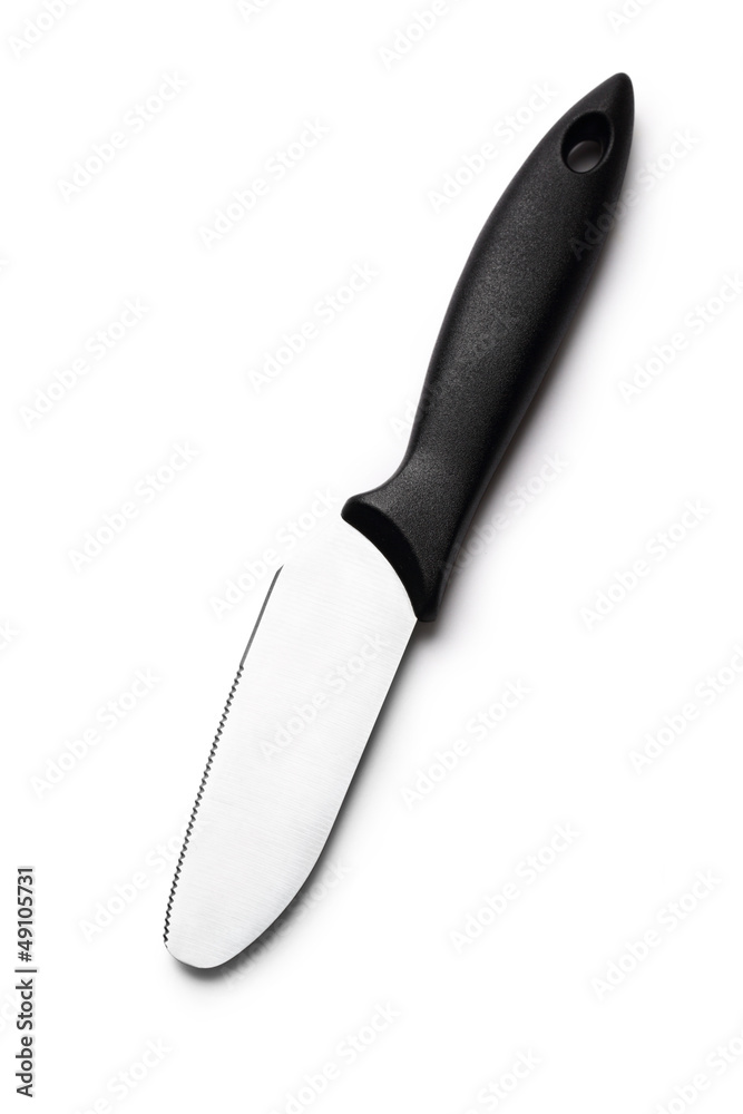 Fototapeta premium Kitchen knife on white background