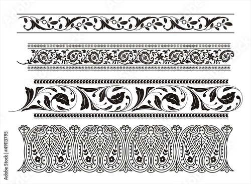 traditional paisley floral design , textile , Rajasthan, royal India	