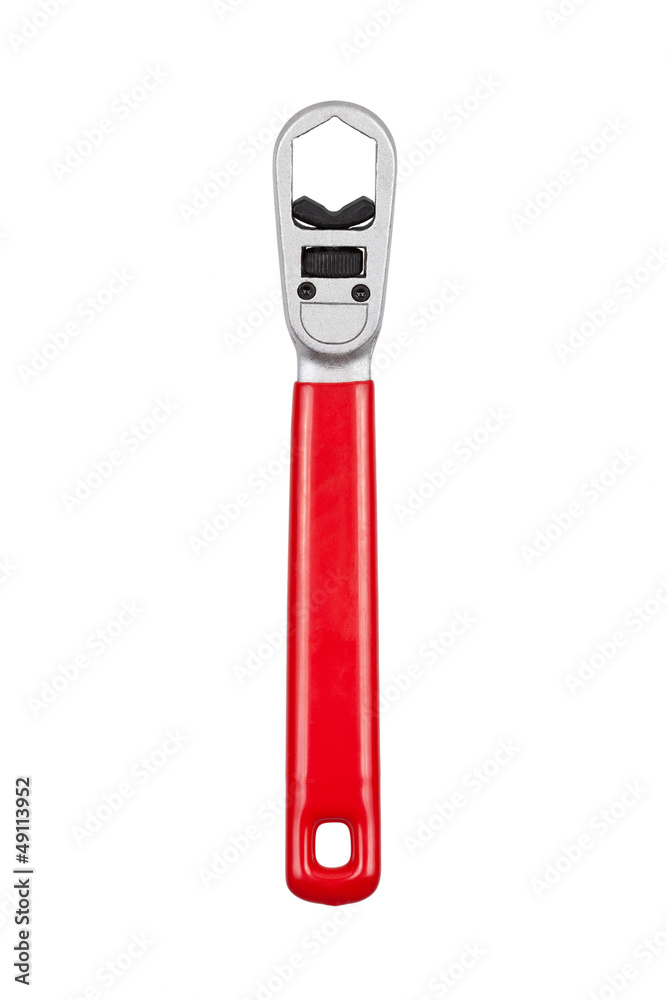 Wrench tool isolated on white background