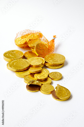 Gold Chocolate Coins photo