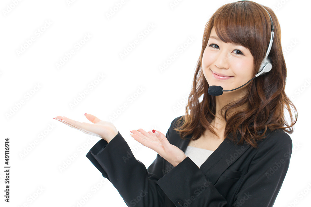 Beautiful asian businesswoman on white background Beautiful asian businesswoman on white background