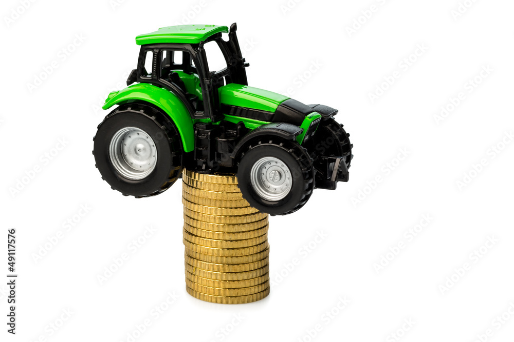 Fototapeta premium Steigende Kosten in der Landwirtschaft