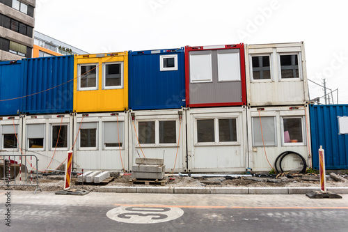 Photos Container auf Baustelle