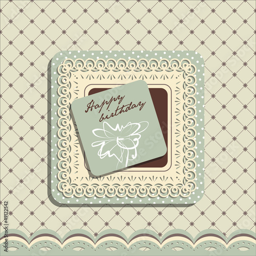 Happy Birthday greeting card