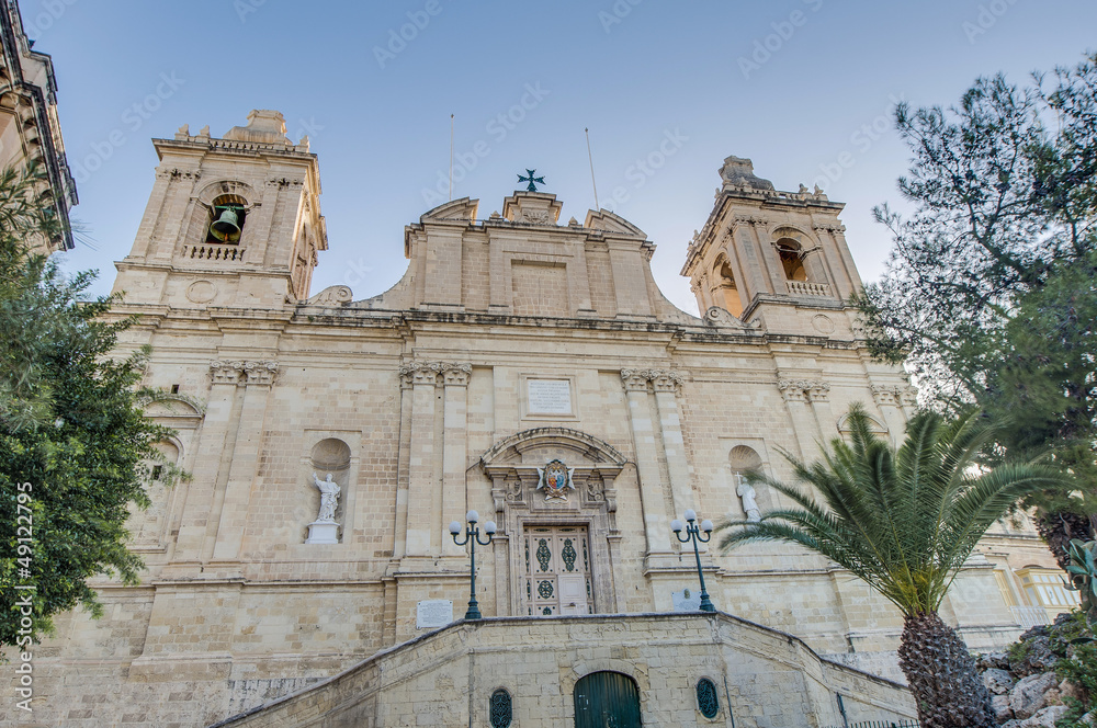 Saint Lawrence church in Vittoriosa (Birgu), Malta