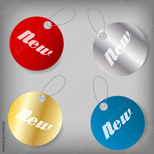 Set of Sale Tags. Vector illustration