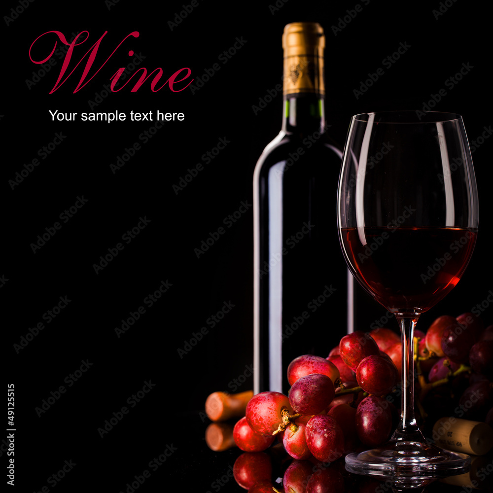 Obraz premium red wine