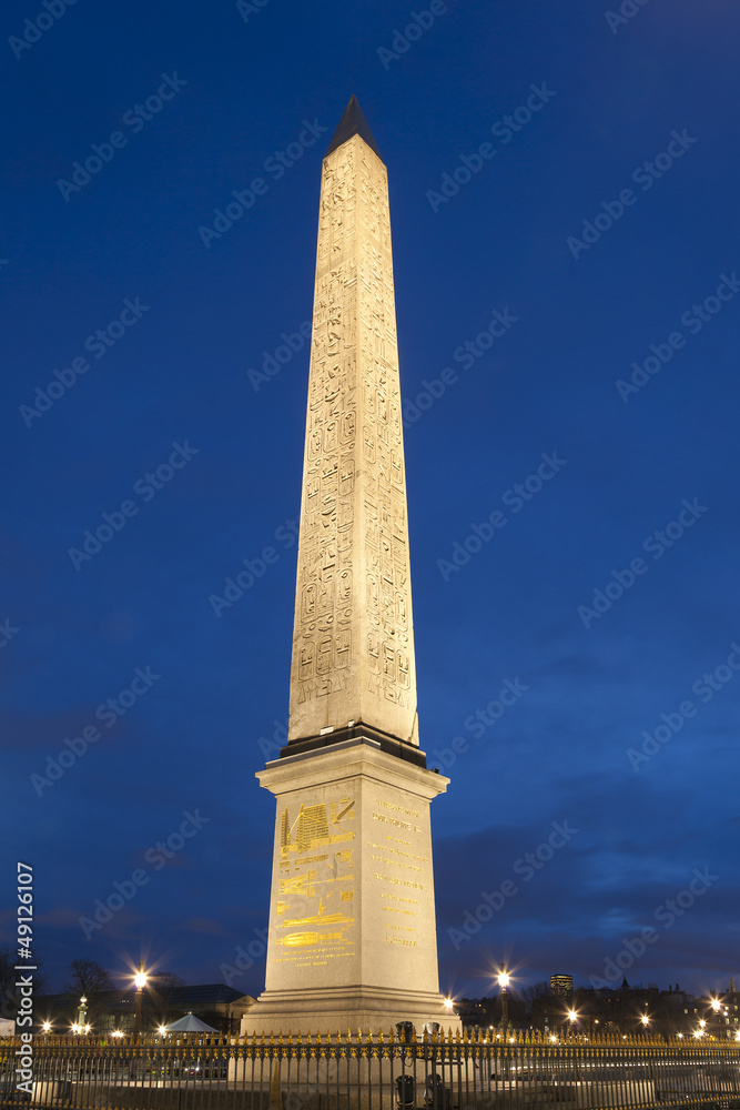 Obelisk of Luxor, Concordia square, Paris, France
