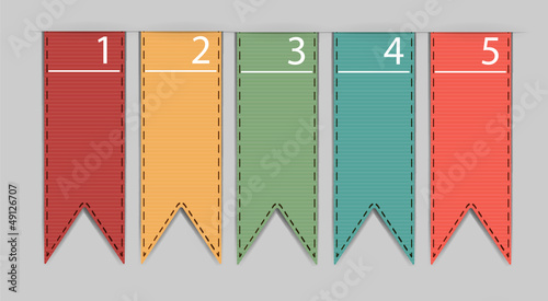 Stylish bookmarks. Vector