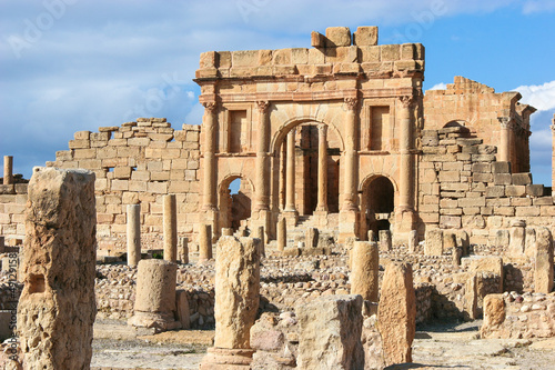Roman ruins of Sufetula near Sbeitla, Tunisia photo