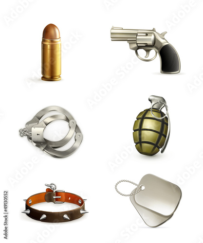 Arms, icon set
