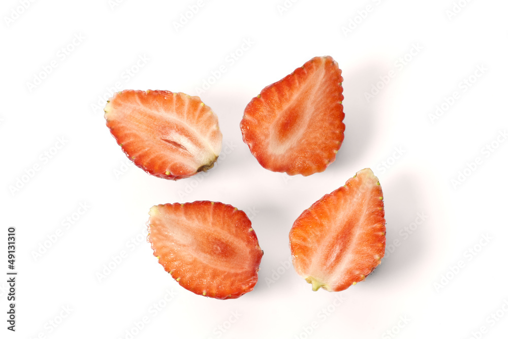 Fresh strawberry on a white background Fresh strawberry on a white background