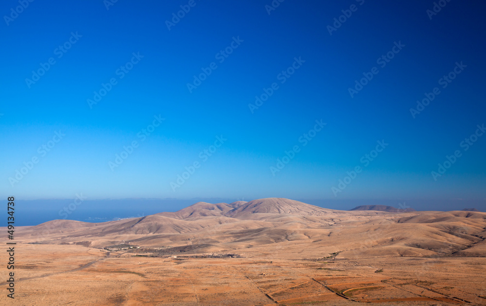 Naklejka premium Fuerteventura, view from Tindaya