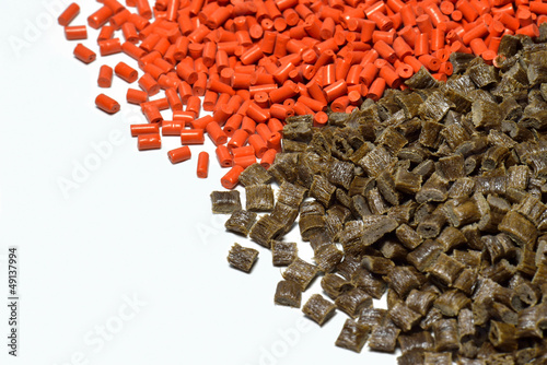 orange/brown polymer resin