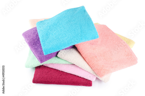 The combined  color towels