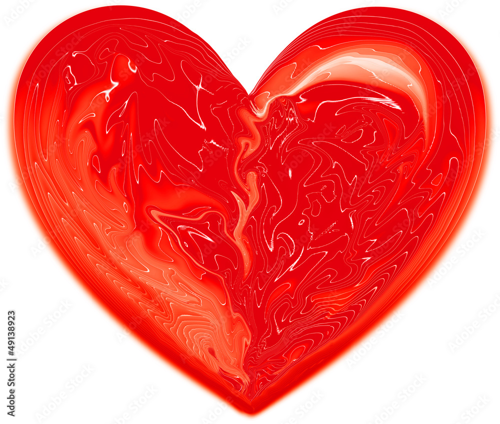 healthy red heart Valentine's Day - obrazy, fototapety, plakaty 