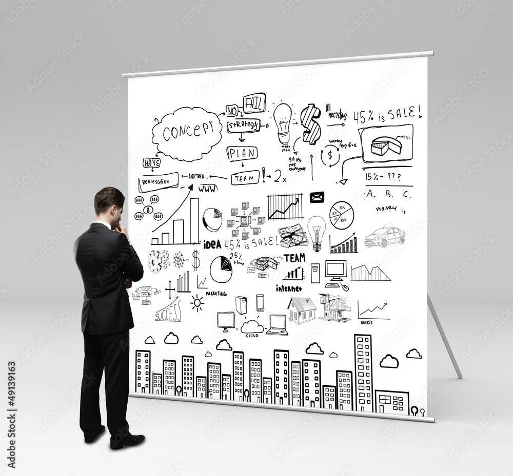 looking at business concept looking at business concept