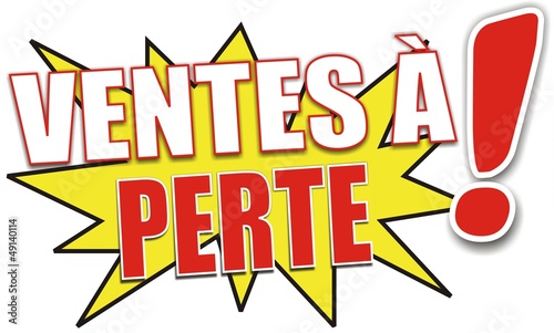 étiquette ventes à perte