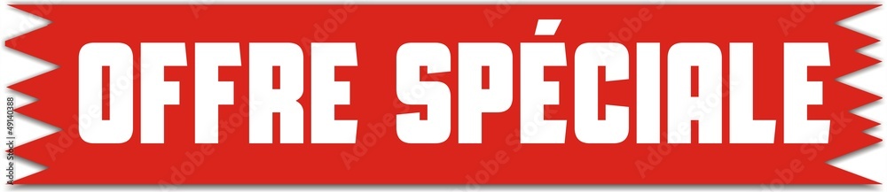étiquette offre spéciale