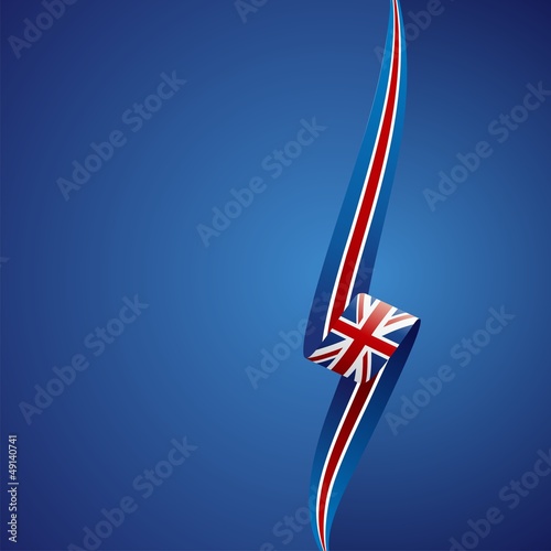 British right side color brochure cover vector