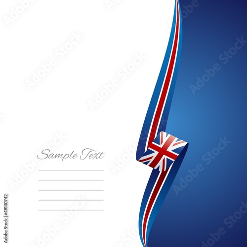 British right side brochure cover vector