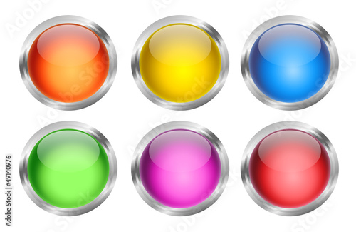 Glowing Round Web Buttons Free Download Glowing Round Web Buttons - GFXLoad