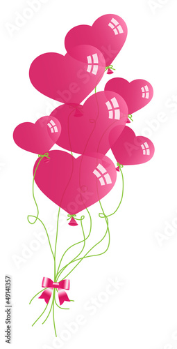 Valentinstag Herzen Ballons
