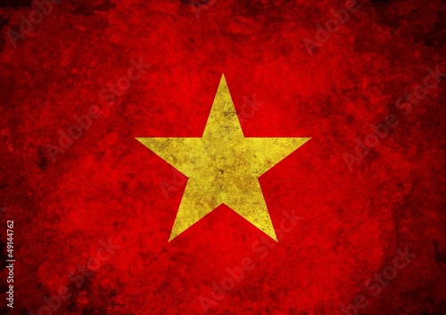 Grunge Vietnam Flag