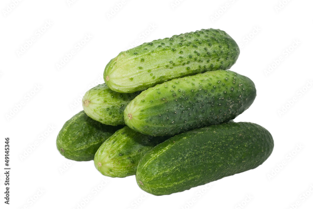 fresh cucumbers isolated on white fresh cucumbers isolated on white