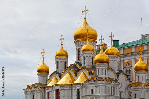 Arkhangelsk cathedral in Kremlin, Moscow, Russia photo