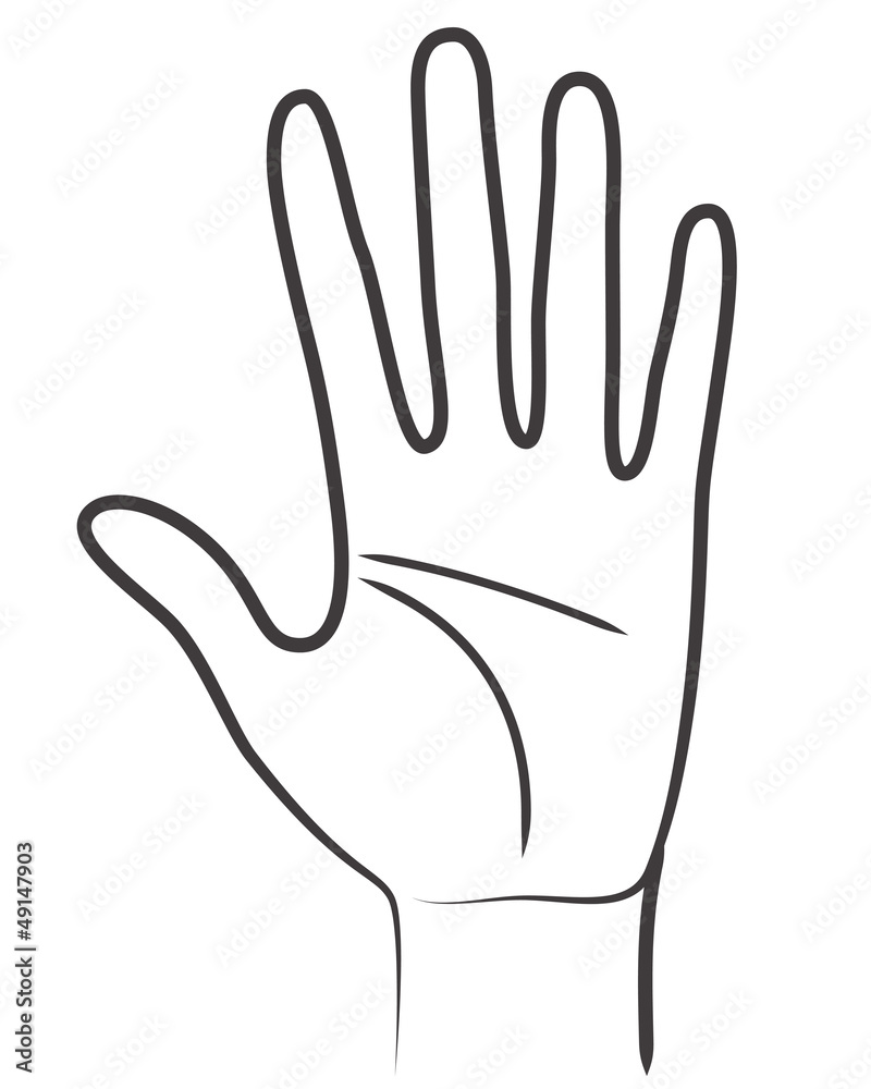 Obraz premium Hand symbol