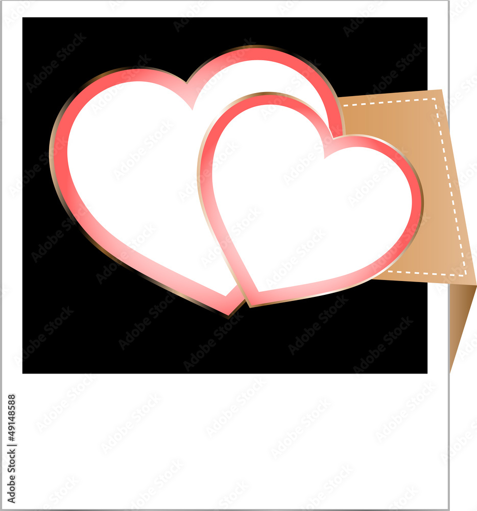 elegant, stylish, photo frame, romantic Valentine's Day card