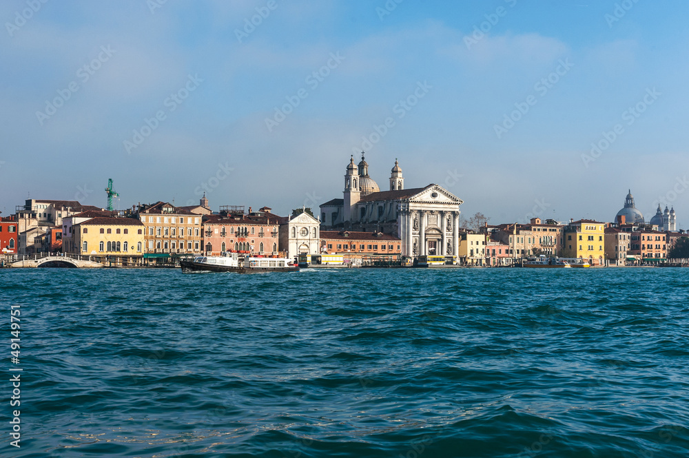 view of Venice from the canal