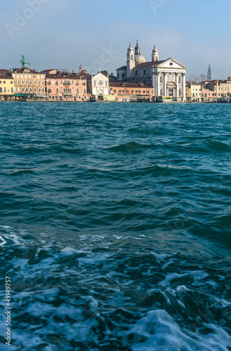 view of Venice from the canal