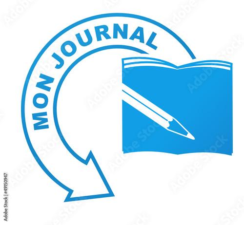 mon journal sur symbole bleu
