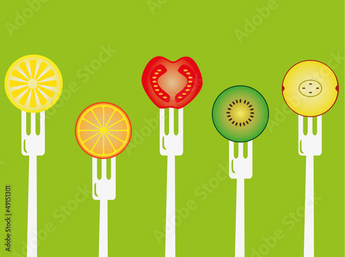 healthy food illustration