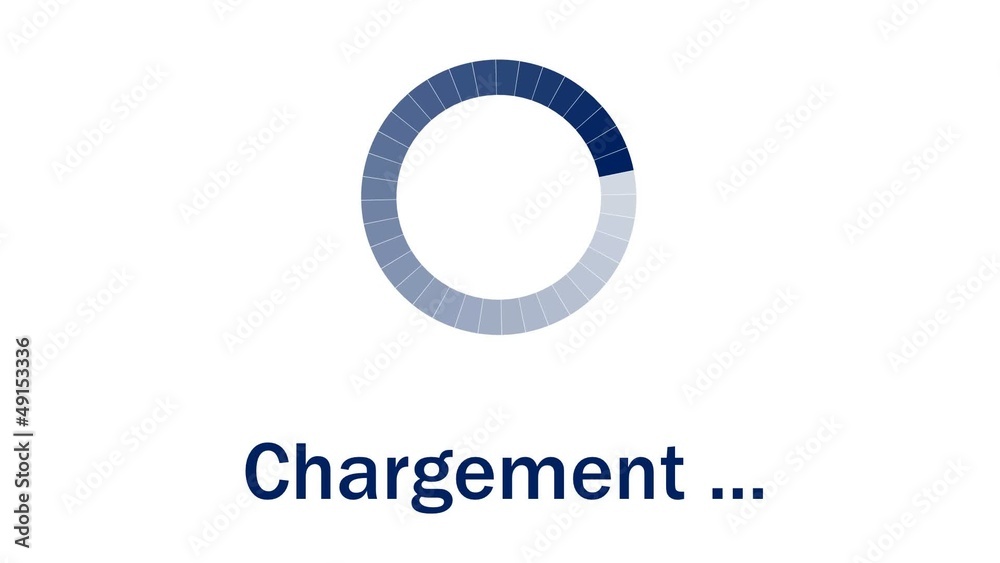 Chargement - bleu FR