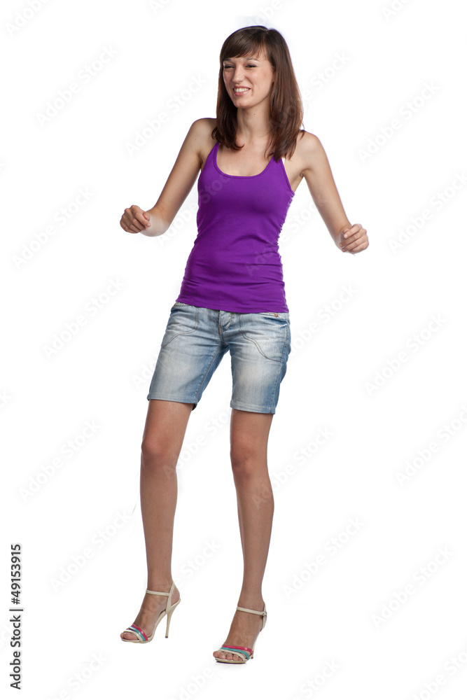 full length portrait of a pretty brunette full length portrait of a pretty brunette