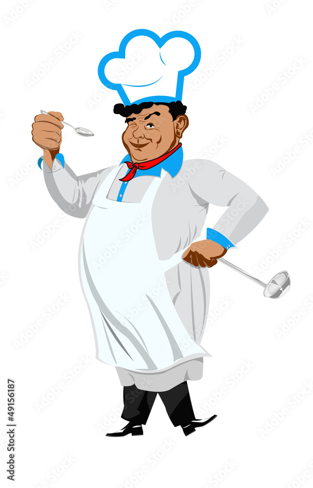 Funny Chef on a white background.Vector Funny Chef on a white background.Vector