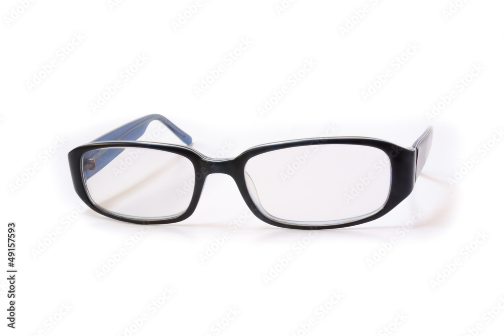 blue frame glasses