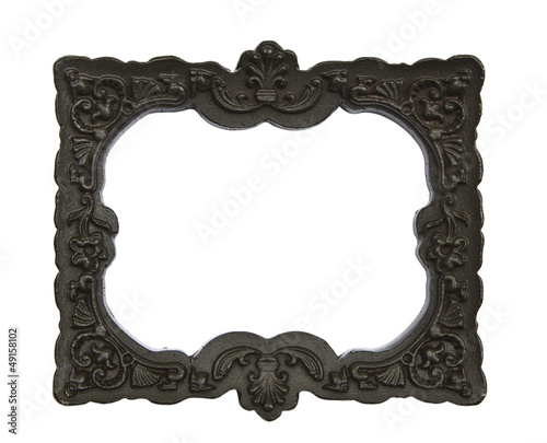 black frame isolated on white background