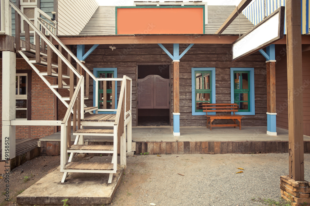 Fototapeta premium western style building