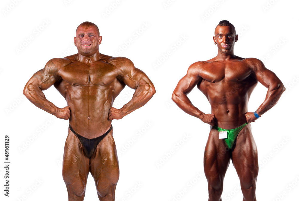 Fototapeta premium bodybuilders flexing